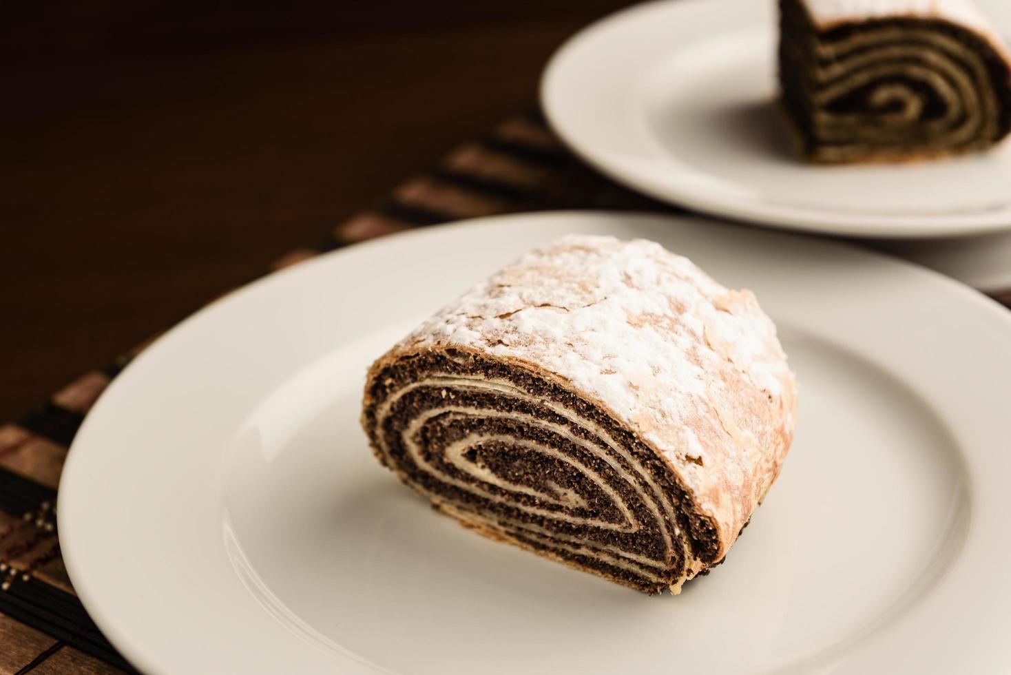 Strudel with poppy seeds photo