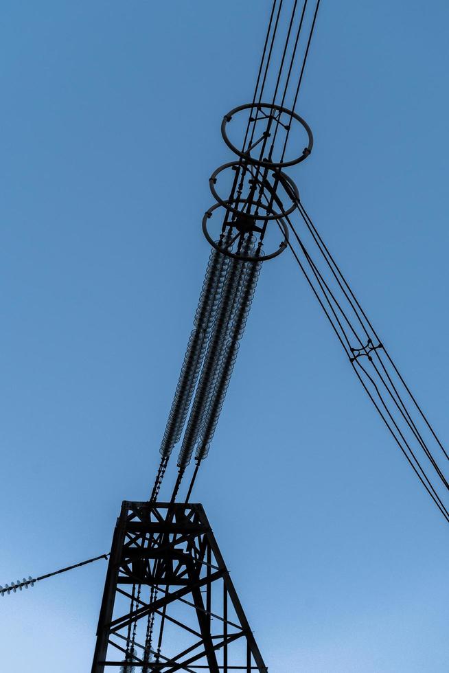 High-voltage power line photo