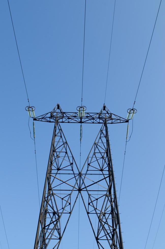 High-voltage power line photo