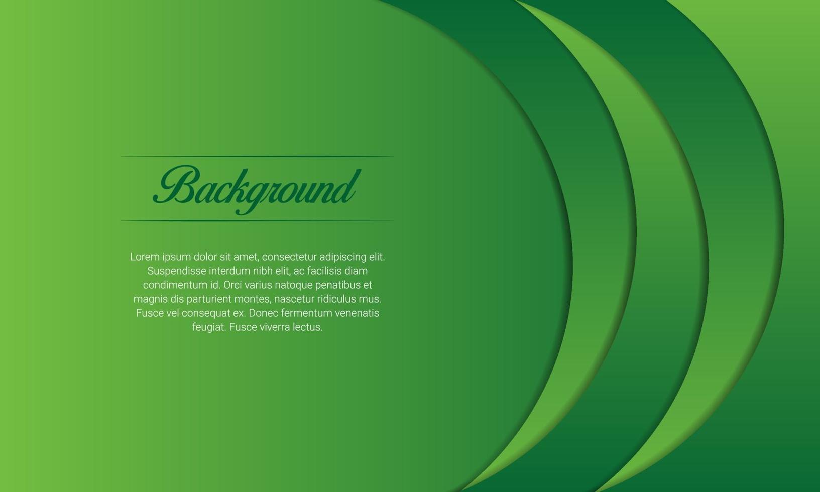 Green Curves Presentation Background vector