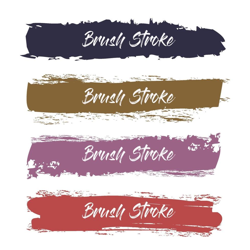 Abstract Watercolor Grunge Brush Stroke Collection vector