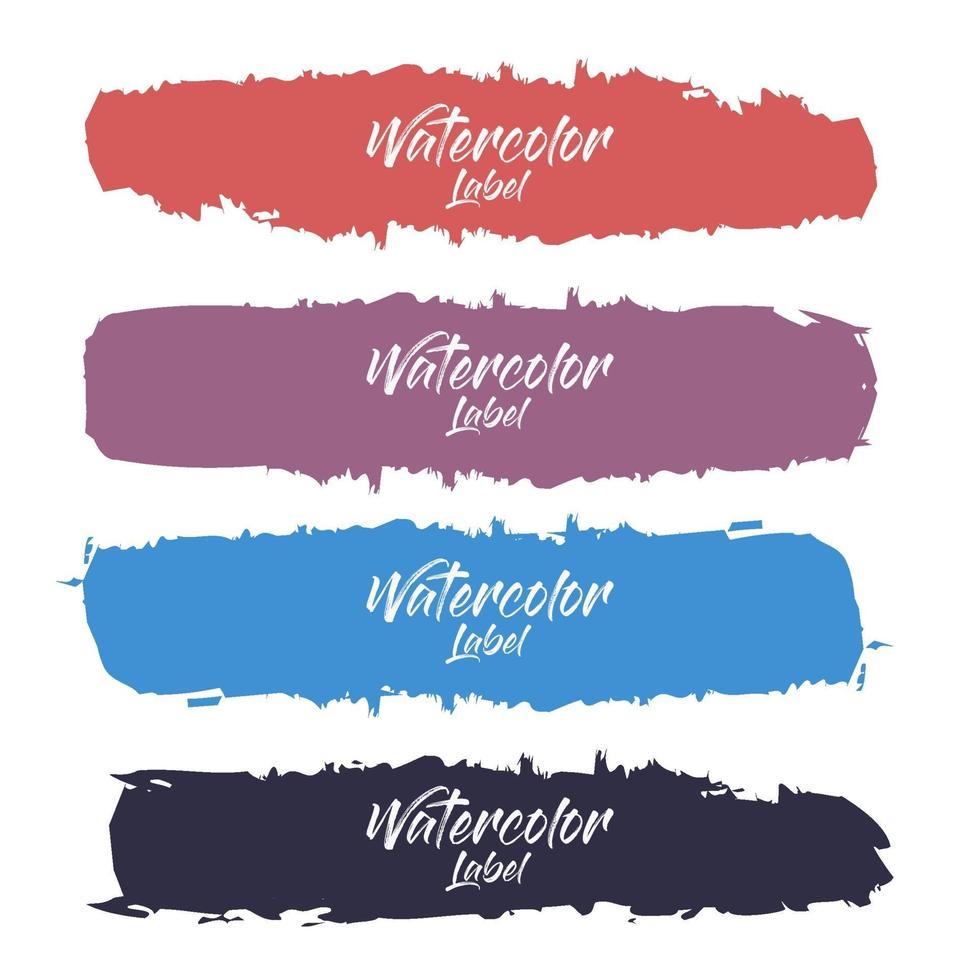 Elegant Watercolor Label Collection vector