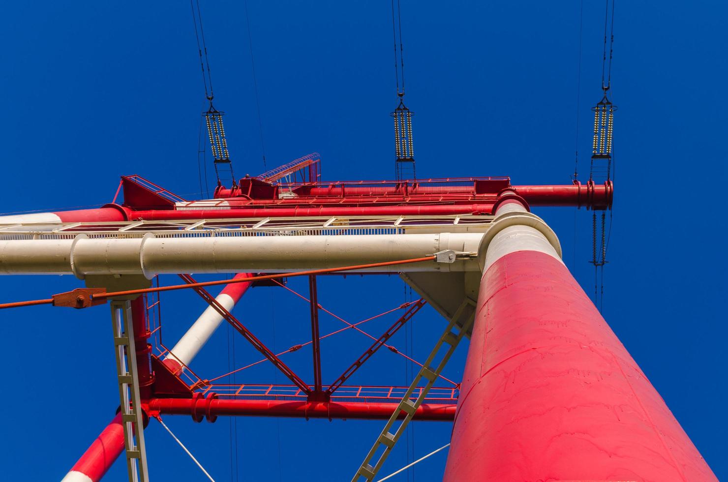 High-voltage power line photo