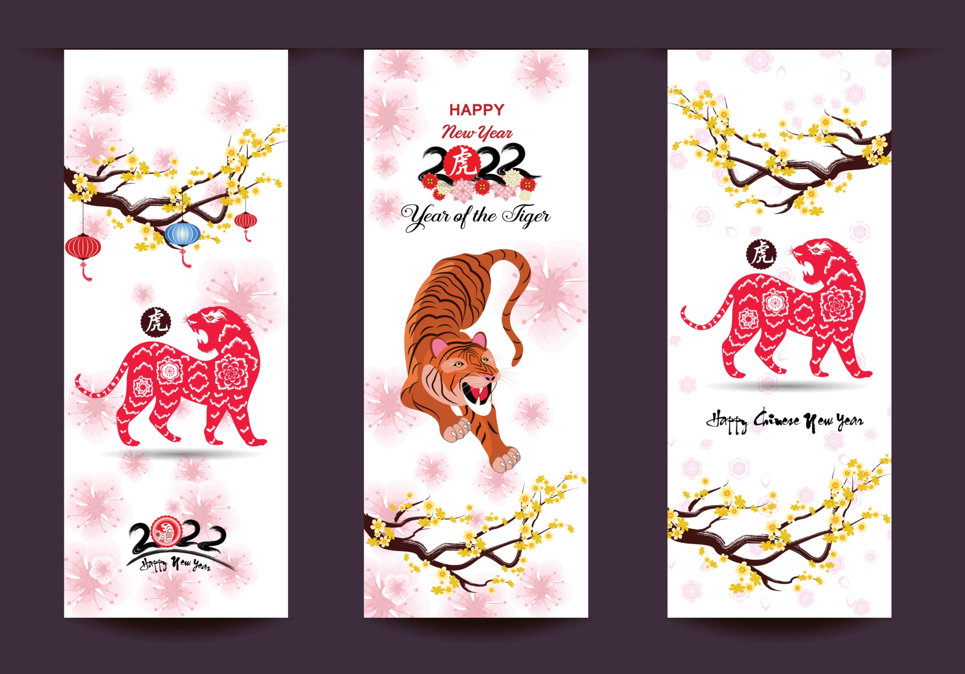 Happy Chinese New Year 22 Year Of The Tiger Lunar New Year Banner Design Template Vector Art At Vecteezy Happy Chinese New Year 22 Year Of The Tiger Lunar New Year Banner Design Template Vector Art At Vecteezy