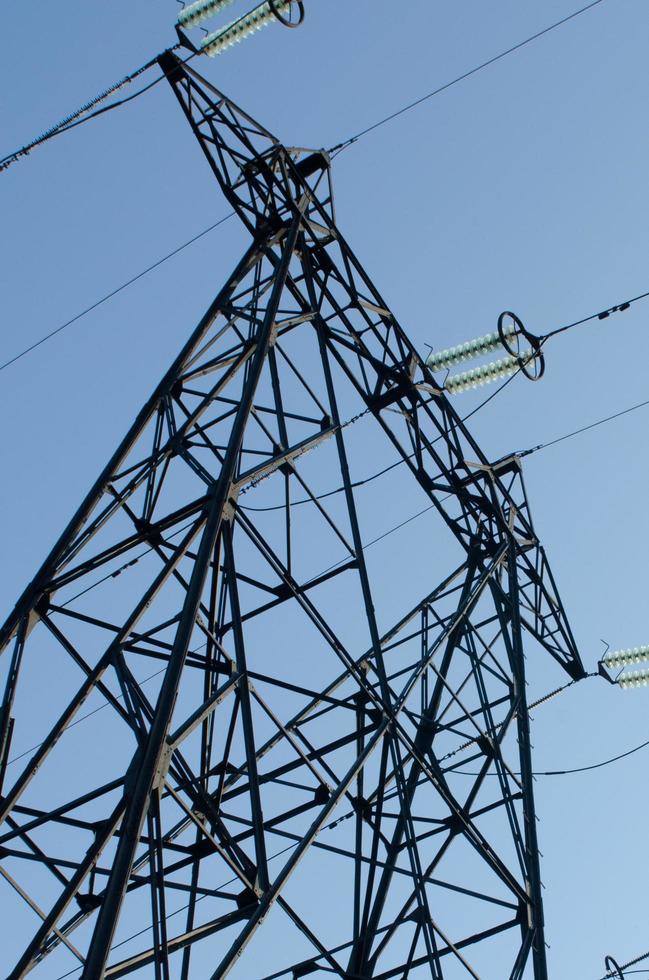 High-voltage power line photo