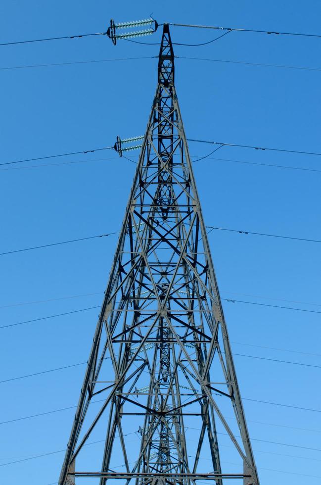 High-voltage power line photo