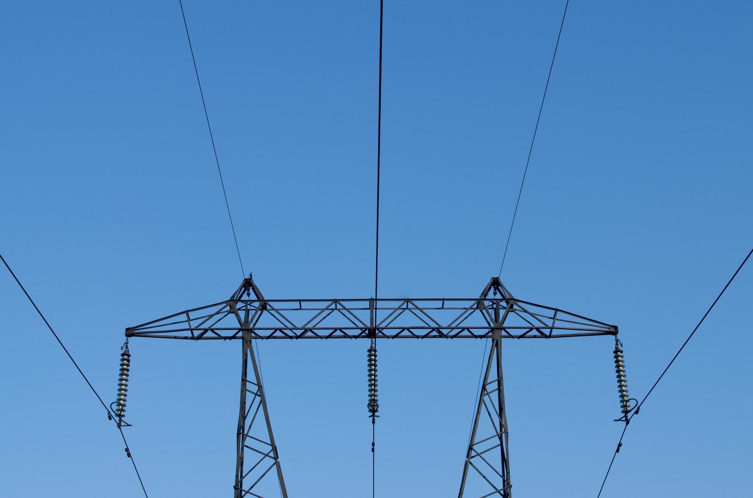 High-voltage power line photo