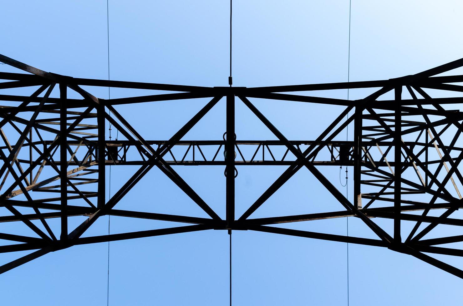 High-voltage power line photo