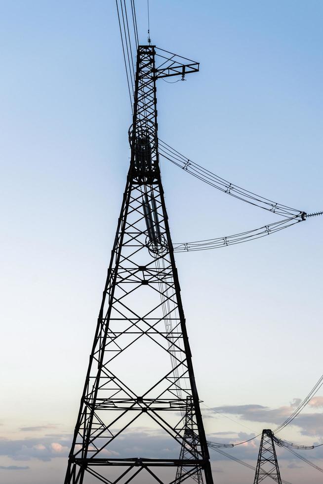 High-voltage power line photo