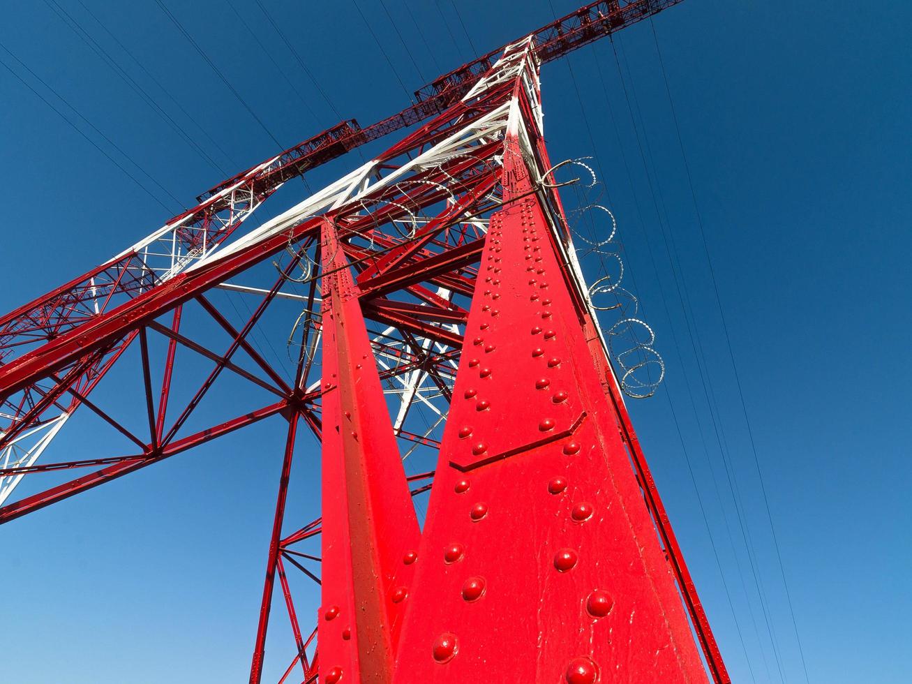 High-voltage power line photo