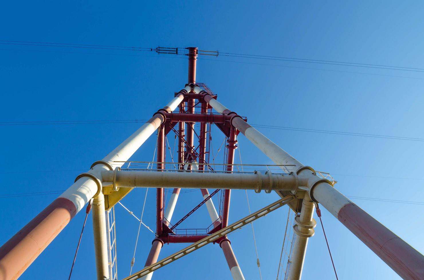 High-voltage power line photo