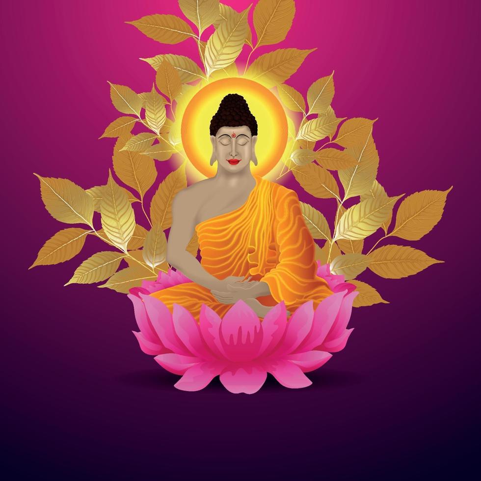 Mahavir jayanti background with creative illlustartion of mahavir vector