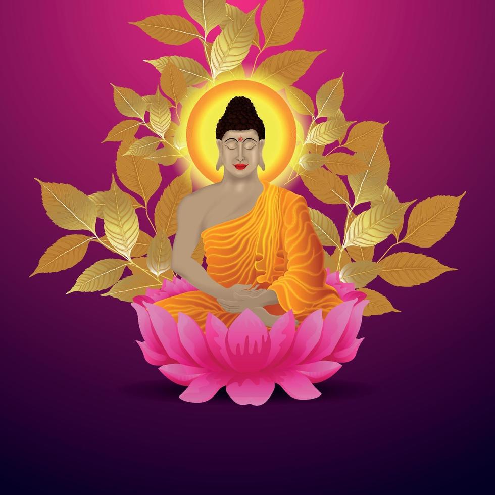 fondo de mahavir jayanti con ilustración creativa de mahavir vector