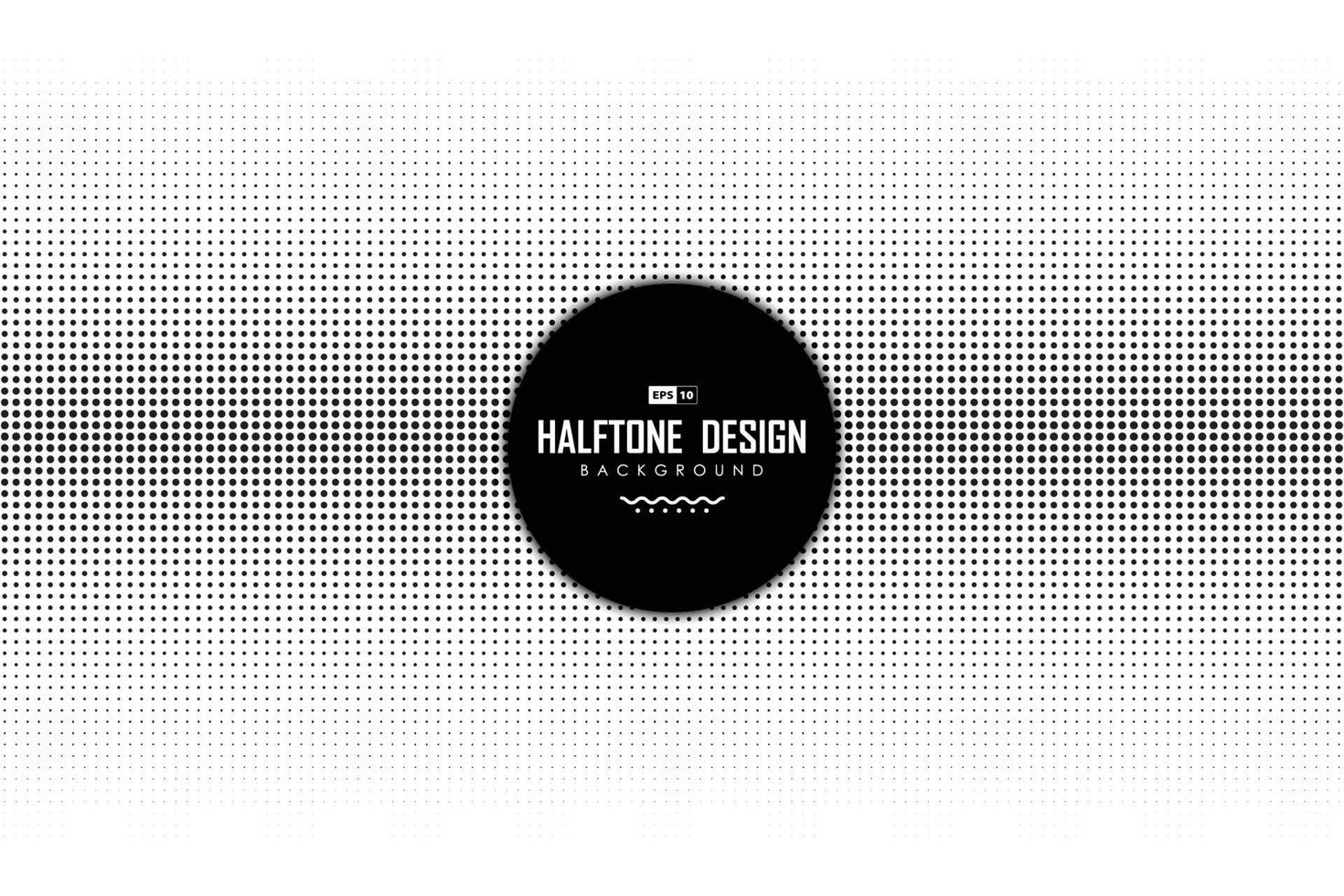 Abstract black dot halftone decoration on white background. illustration vector eps10