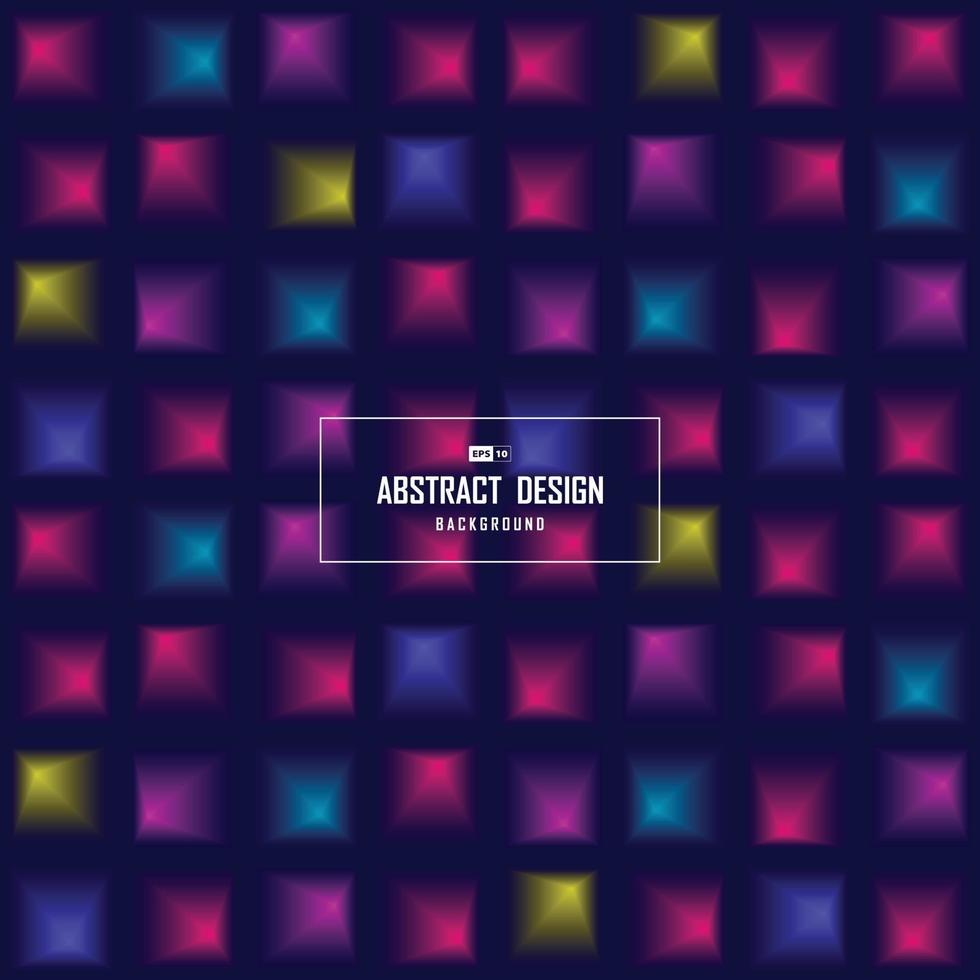 Abstract minimal colorful of science tech square vivid background. illustration vector eps10