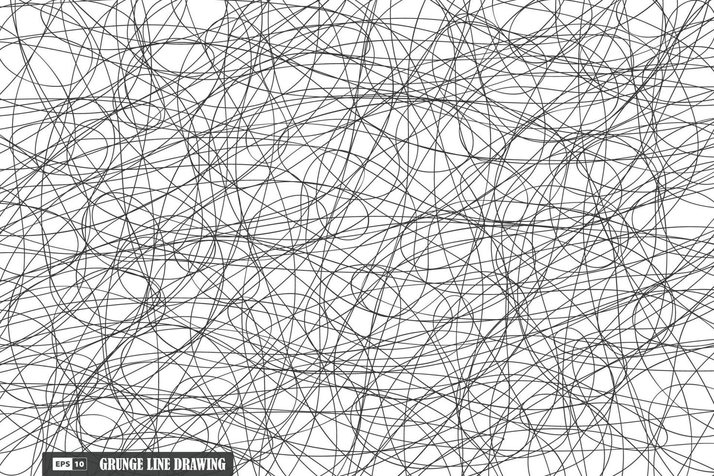 Abstract grunge black line pattern design artwork background. illustration vector eps10