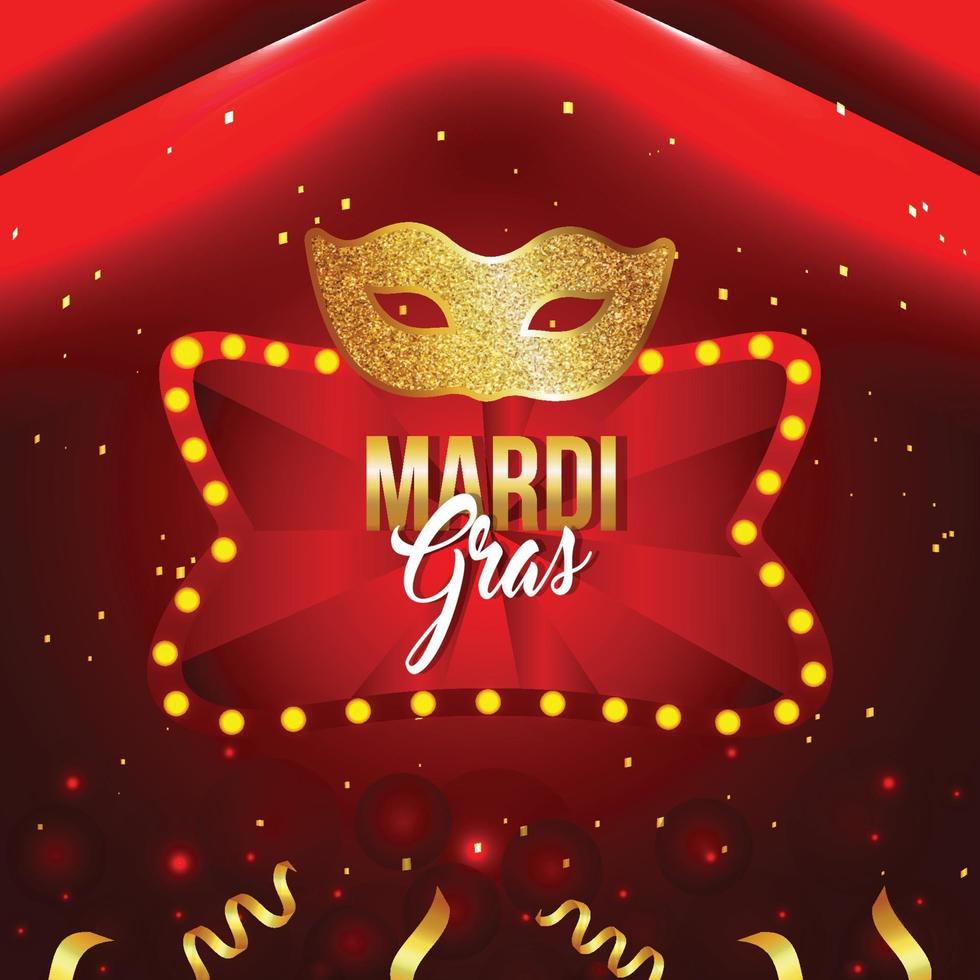 Carnival or mardi gras party banner vector