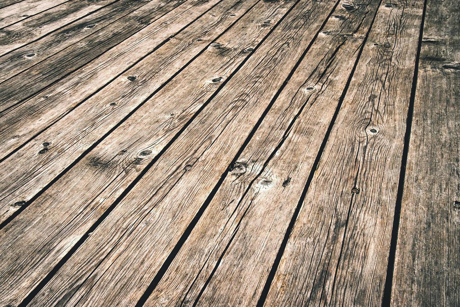 Old dark wood floor photo