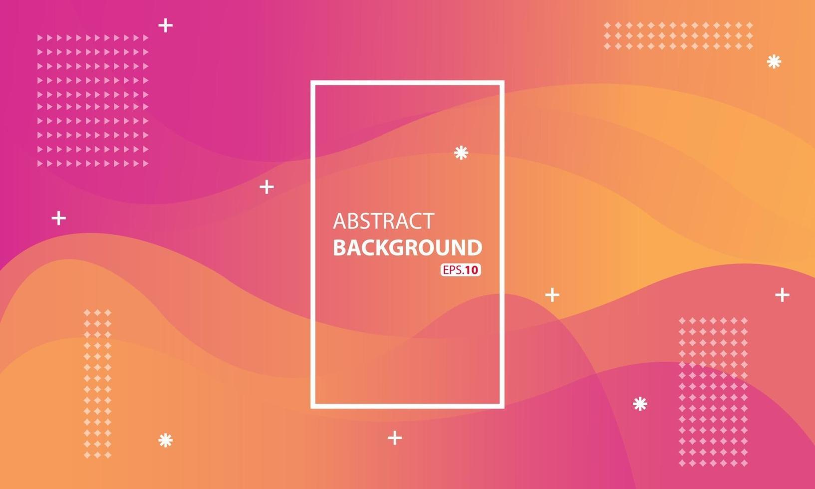 pink and orange liquid color   background.Wavy geometric background.Dynamic textured geometric element design. vector