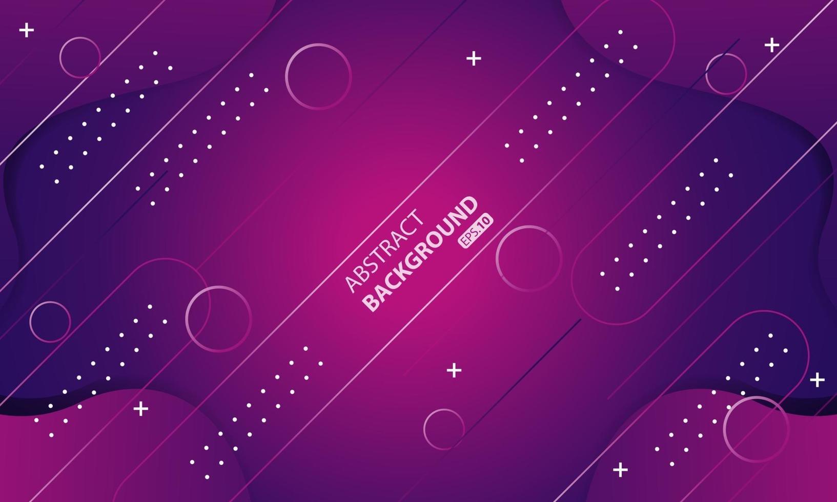 Minimal geometric purple background. Dynamic shapes composition. vector