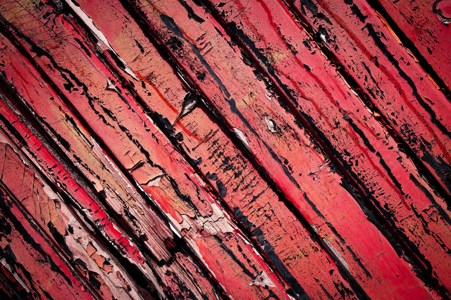 Old red painted wood photo