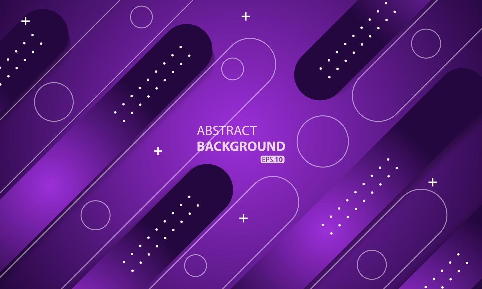 Minimal geometric purple background. Dynamic shapes composition. vector