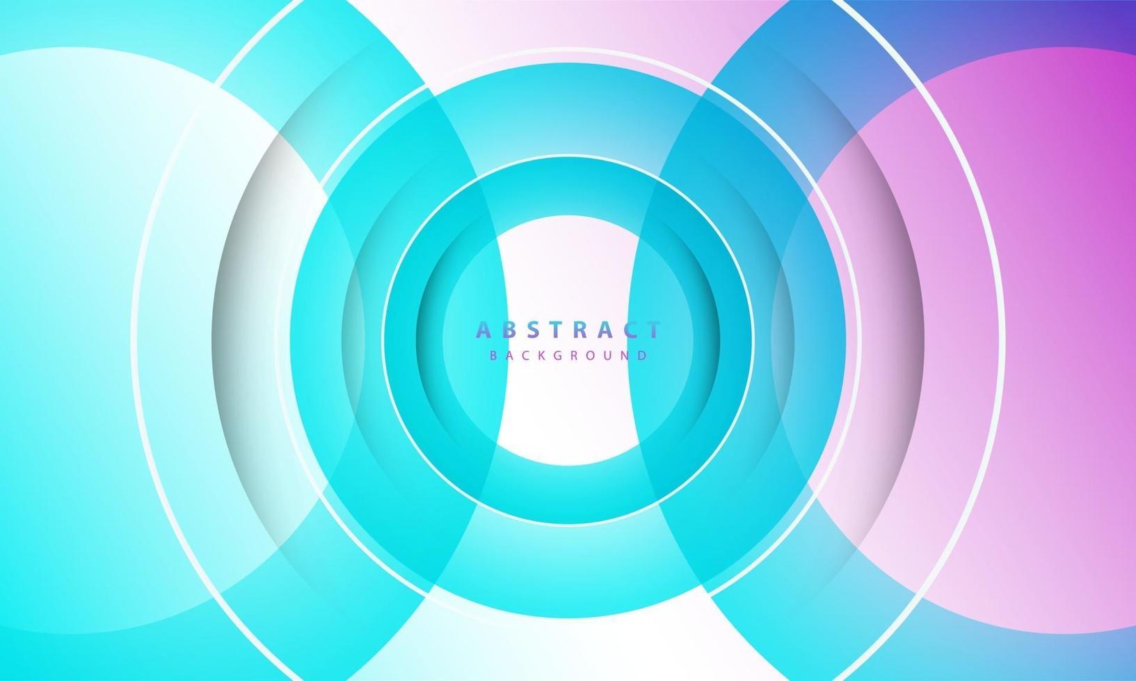 Gradient background. Abstract circle paper cut smooth color composition. vector