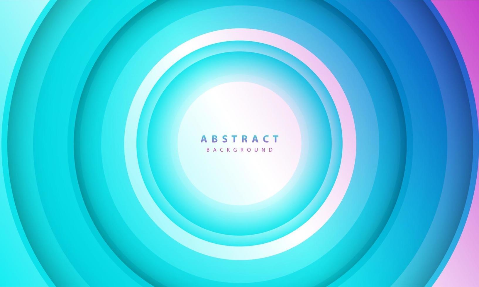 Gradient background. Abstract circle paper cut smooth color composition. vector