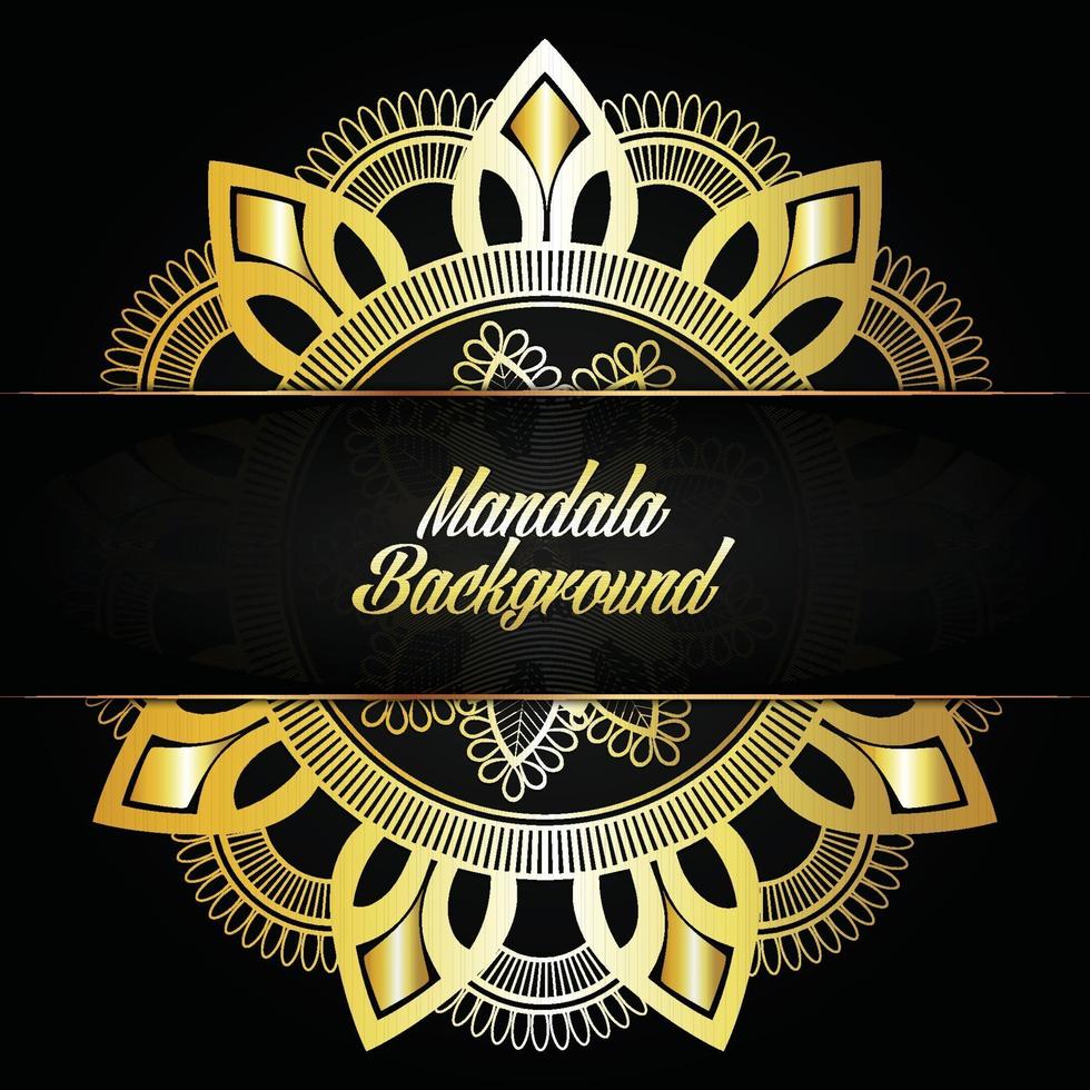 Luxury golden mandala background vector