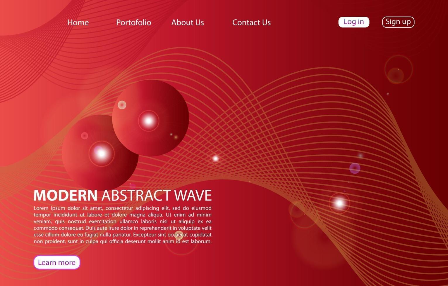 Landing Page. Abstract background website. Template for websites, or apps. Modern design. Abstract vector style design