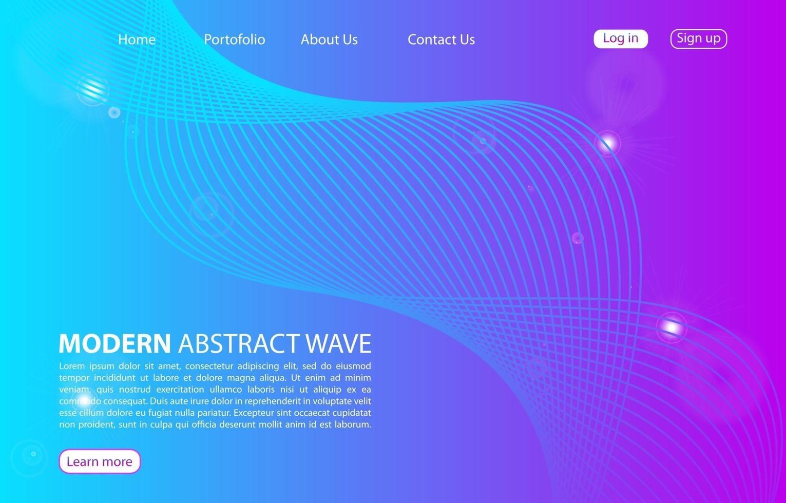 Landing Page. Abstract background website. Template for websites, or apps. Modern design. Abstract vector style design