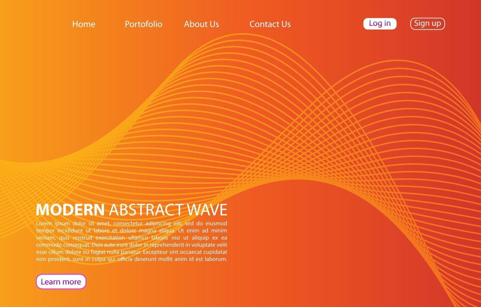 Landing Page. Abstract background website. Template for websites, or apps. Modern design. Abstract vector style design