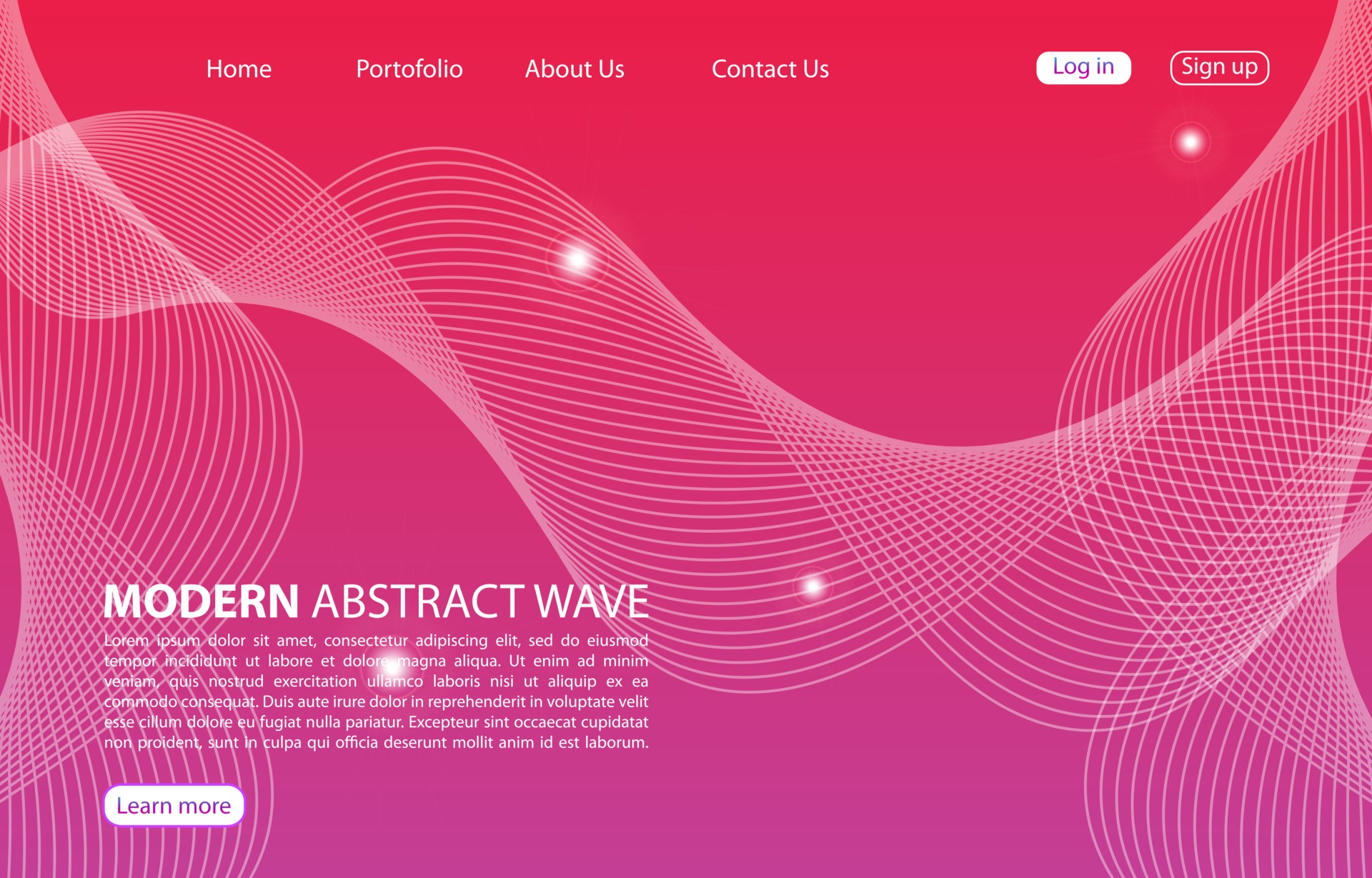 Landing Page. Abstract background website. Template for websites, or ...