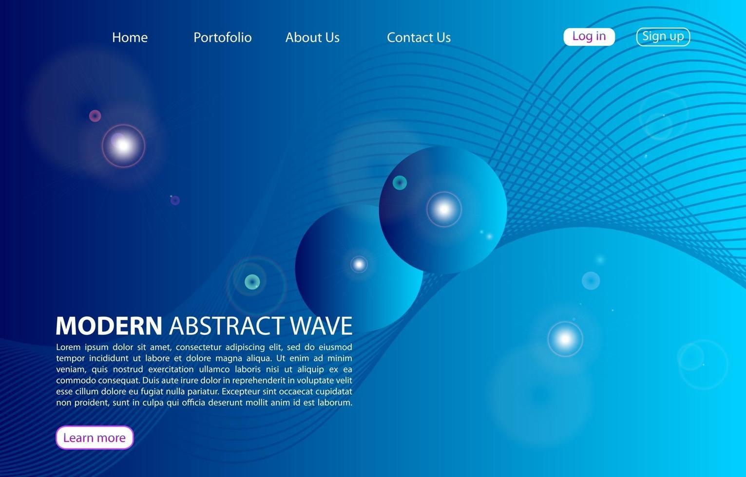 Landing Page. Abstract background website. Template for websites, or apps. Modern design. Abstract vector style design