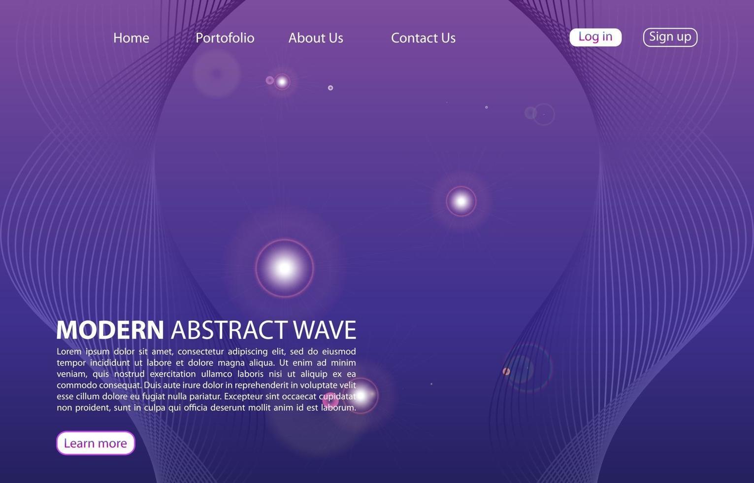 Landing Page. Abstract background website. Template for websites, or apps. Modern design. Abstract vector style design