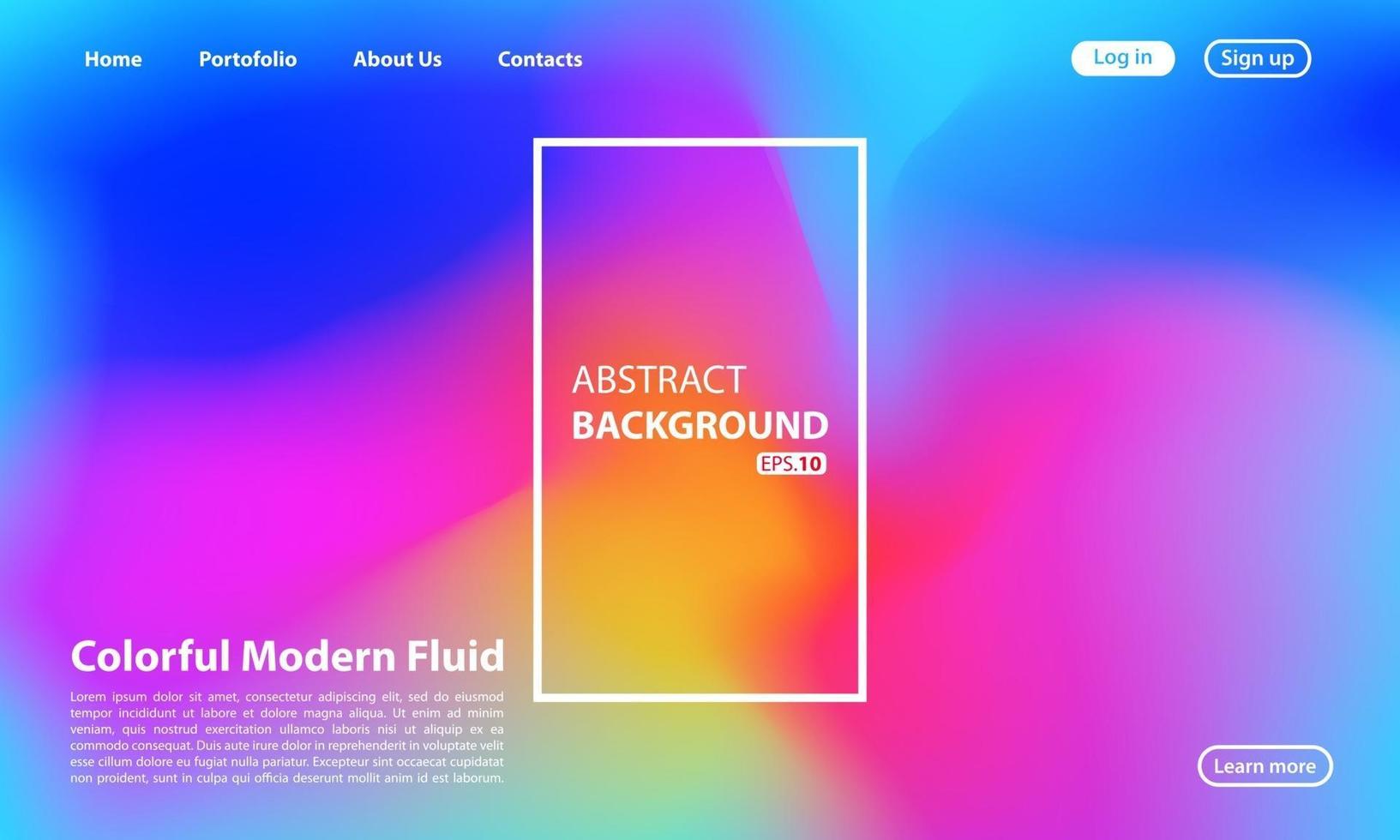 abstract liquid background for your landing page design. background for website designs. Modern template for poster or banner. vector