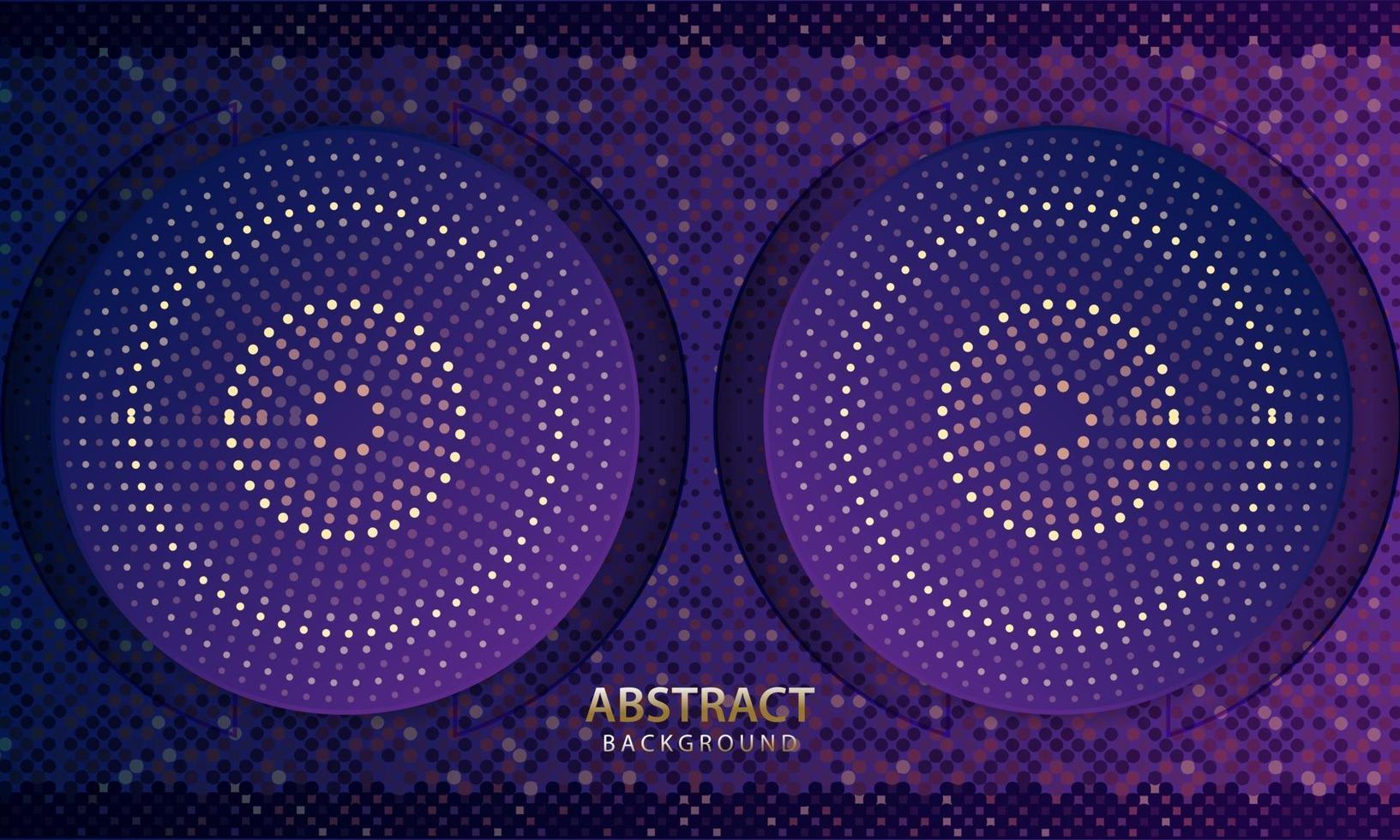 Abstract futuristic dark blue background with glitter. 3d backdrop. Realistic vector illustration.