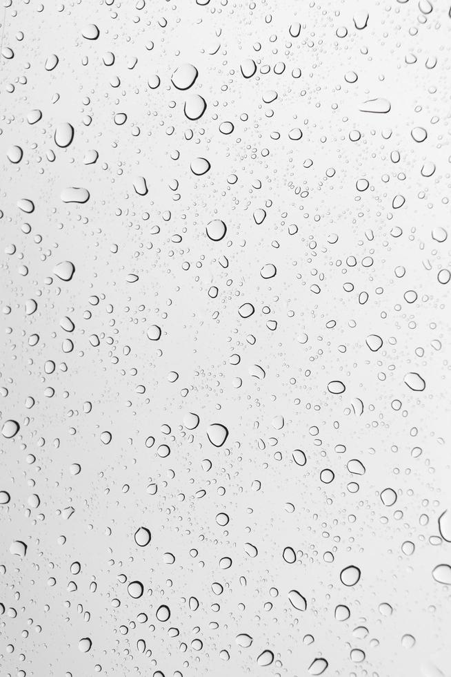 Raindrops on a glass photo