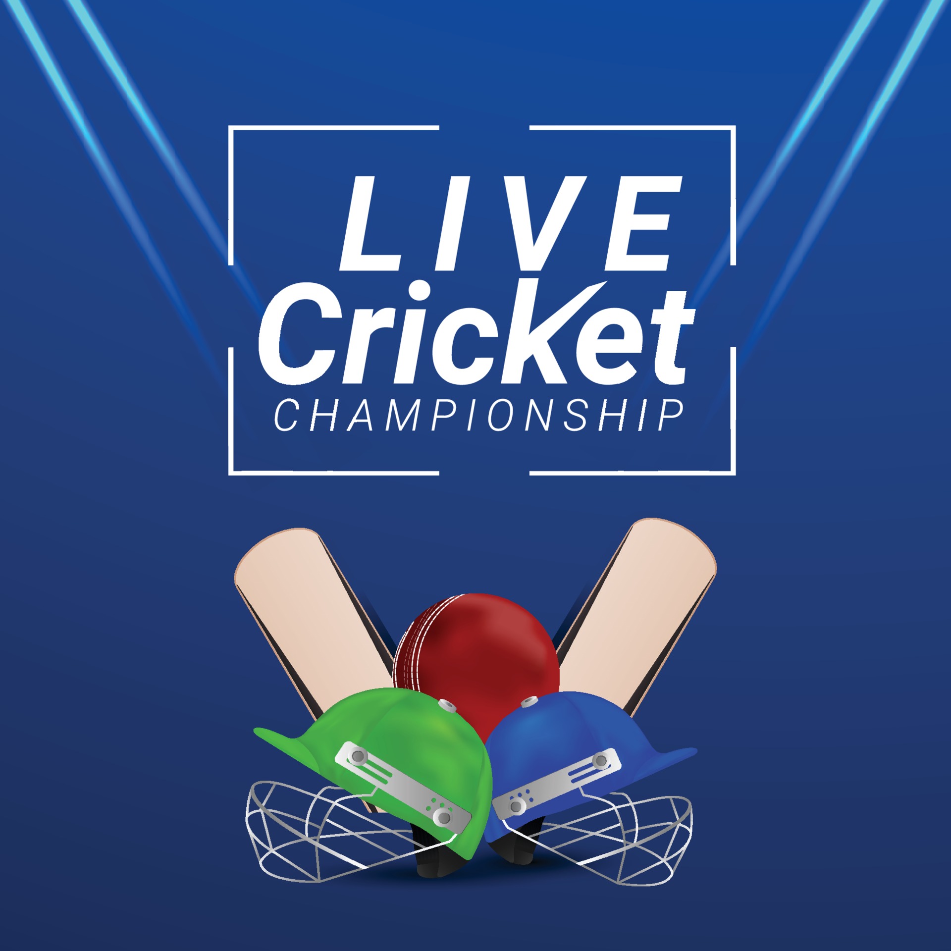 Live cricket with stadium background with cricket equipment 2155880 Vector Art at Vecteezy