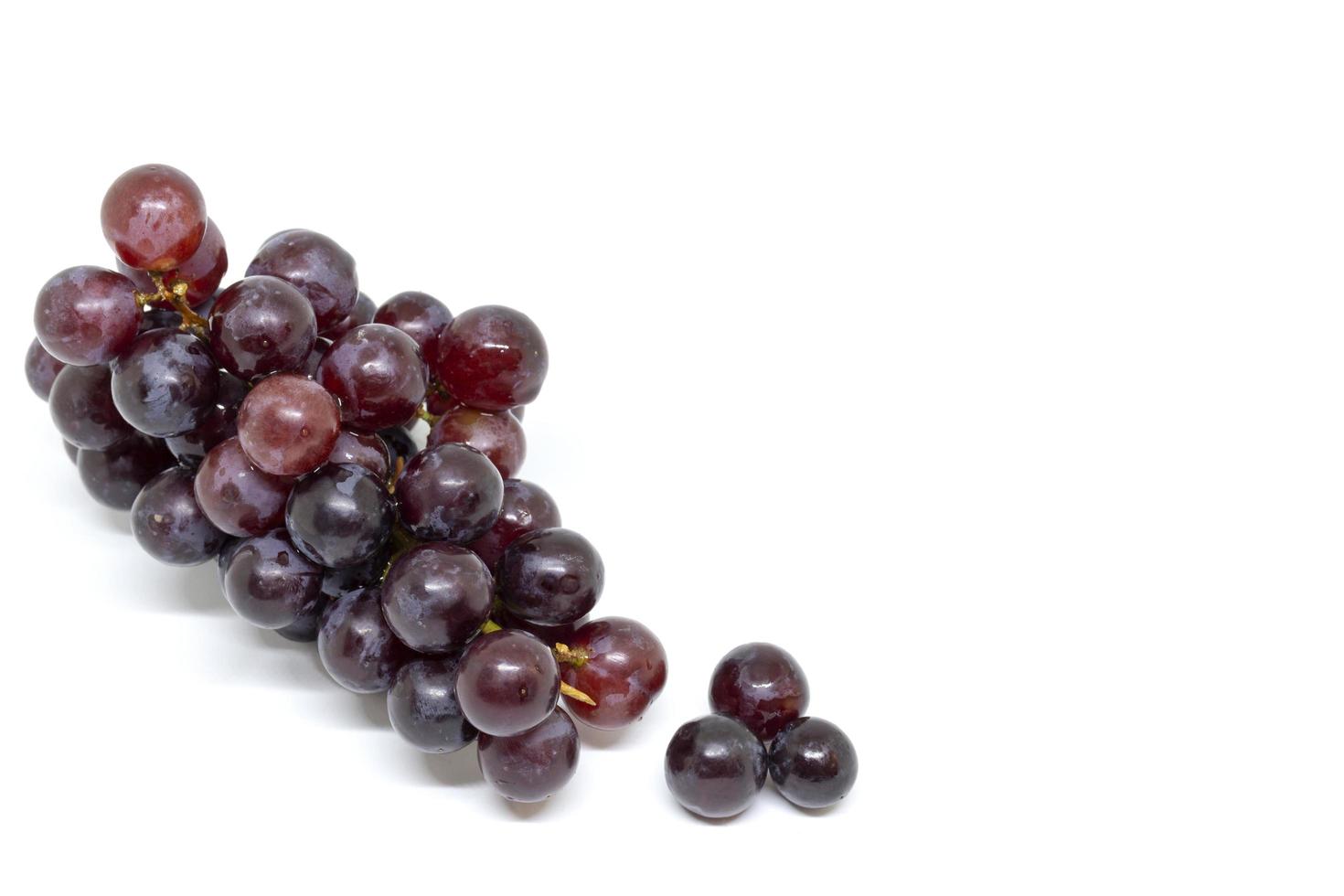 Seedless grapes isolated on a white background photo