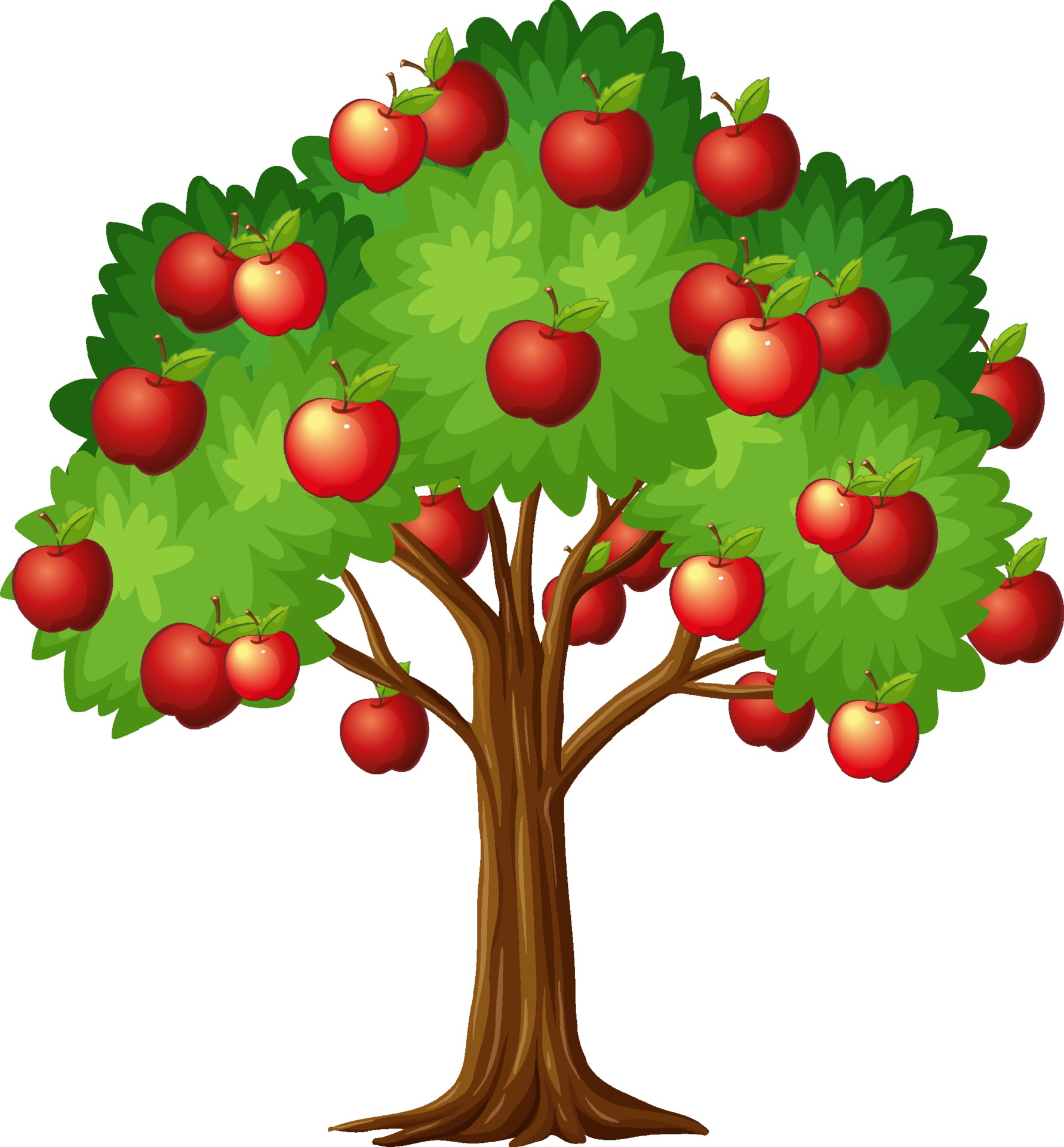 Apple Tree Clip Art Black And White Free