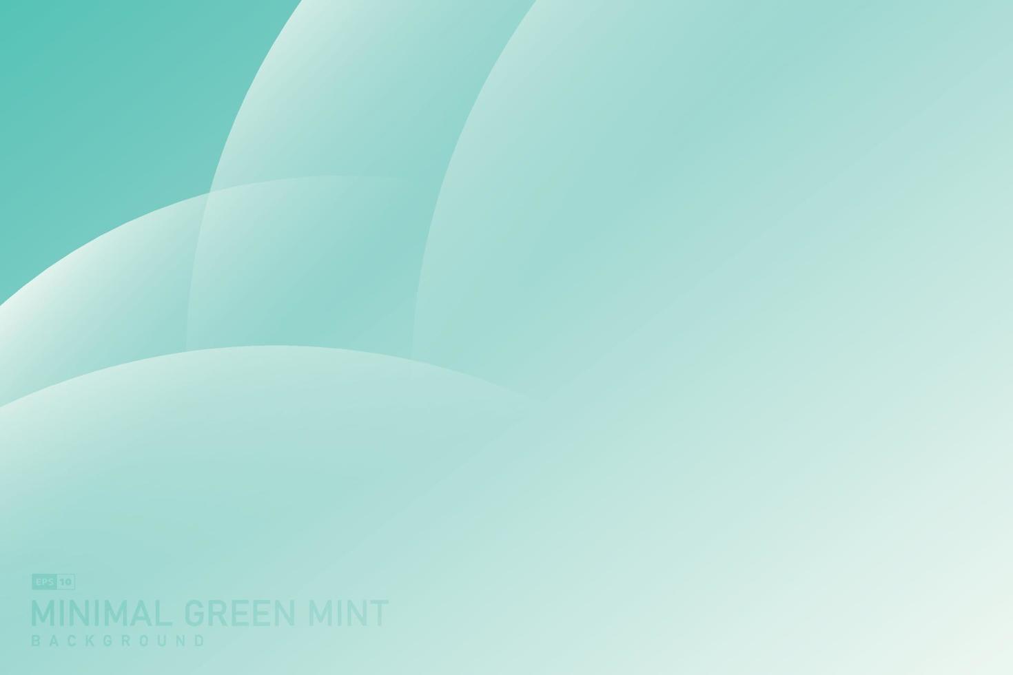 Abstract gradient green mint circle pattern design of tech background. illustration vector eps10