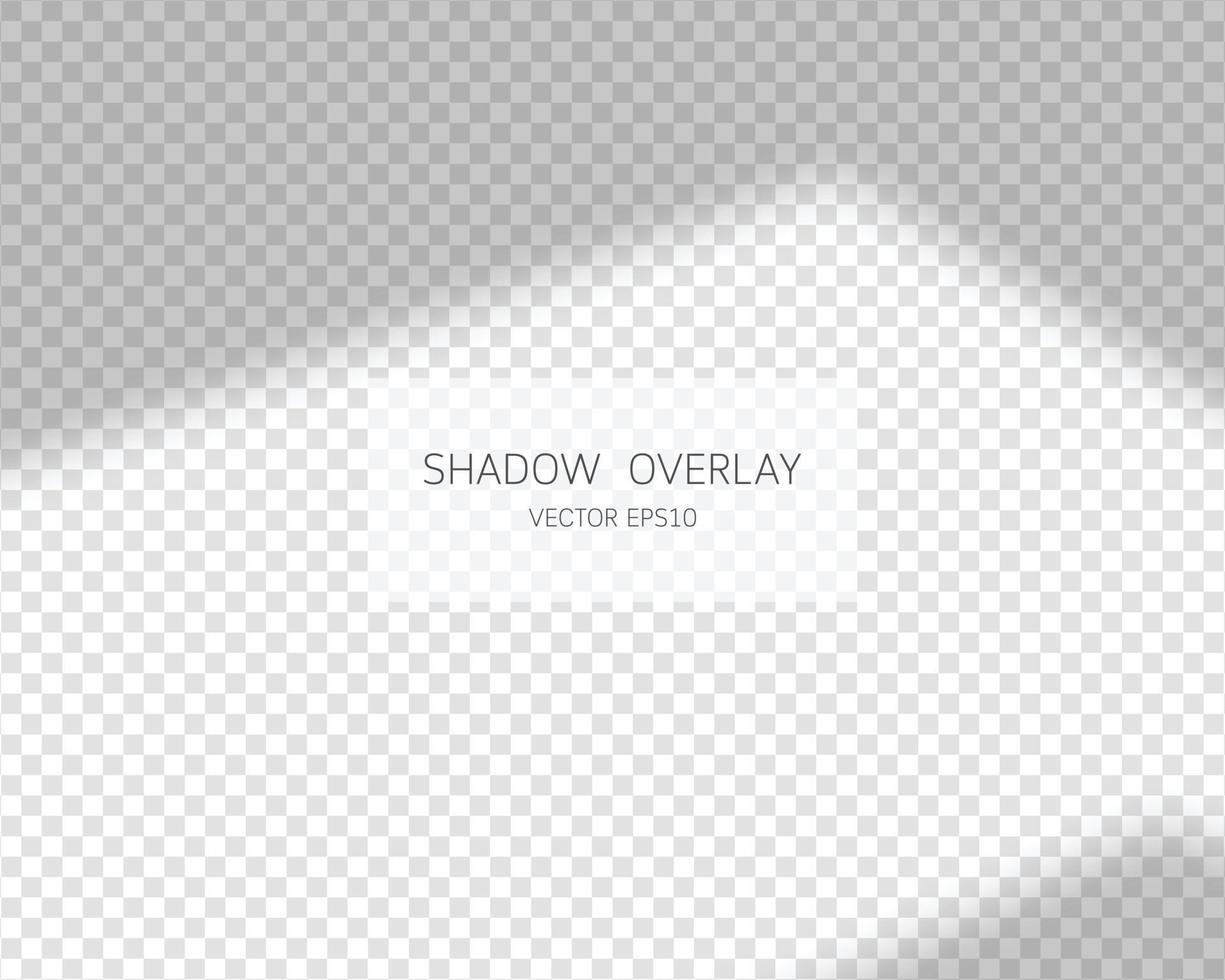 Shadow overlay effect. Natural shadows from window isolated vector