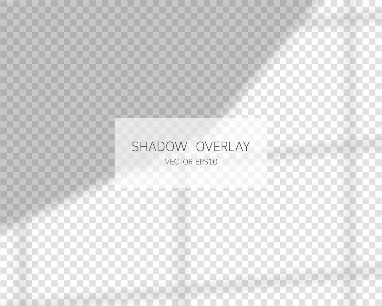 Shadow overlay effect. Natural shadows from window isolated vector