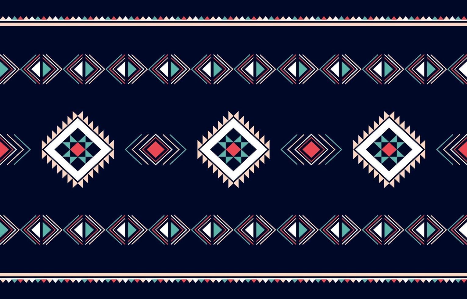 Geometric ethnic pattern traditional Design for background, carpet, wallpaper, clothing, wrapping, batik, fabric, sarong vector