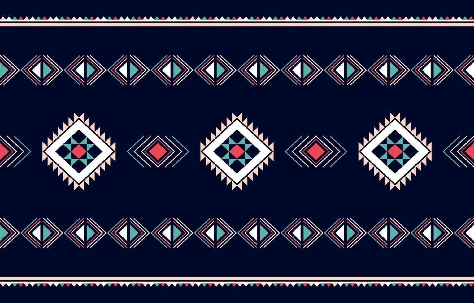 Geometric ethnic pattern traditional Design for background, carpet, wallpaper, clothing, wrapping, batik, fabric, sarong vector