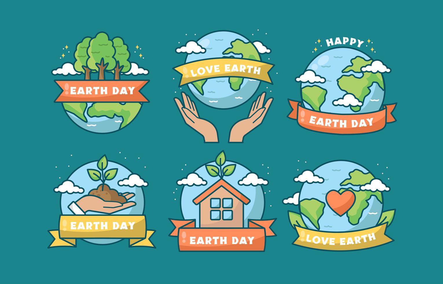 Taking Care of Our Home Planet Earth Day vector