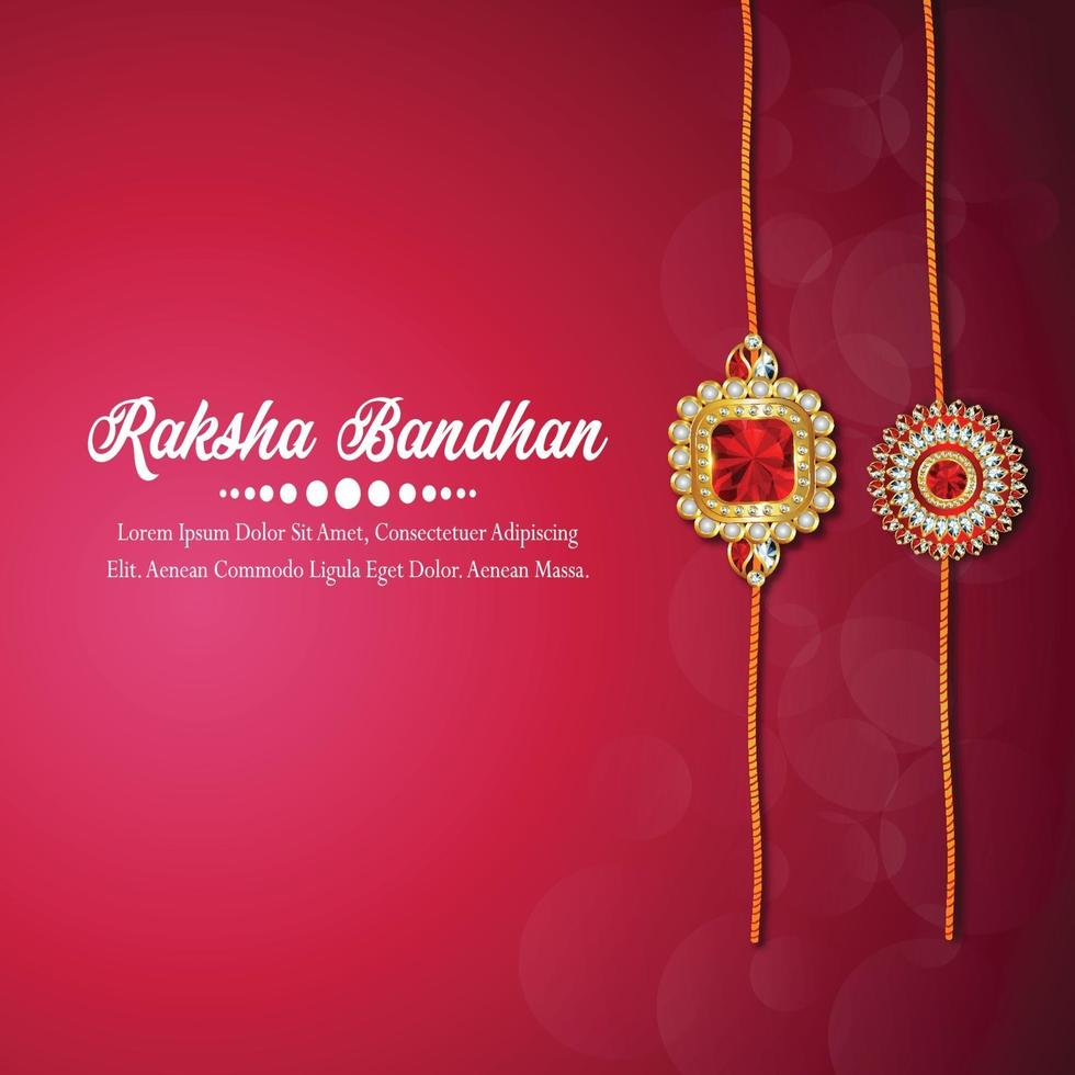 Creative elements of rakhi for happy raksha bandhan vector