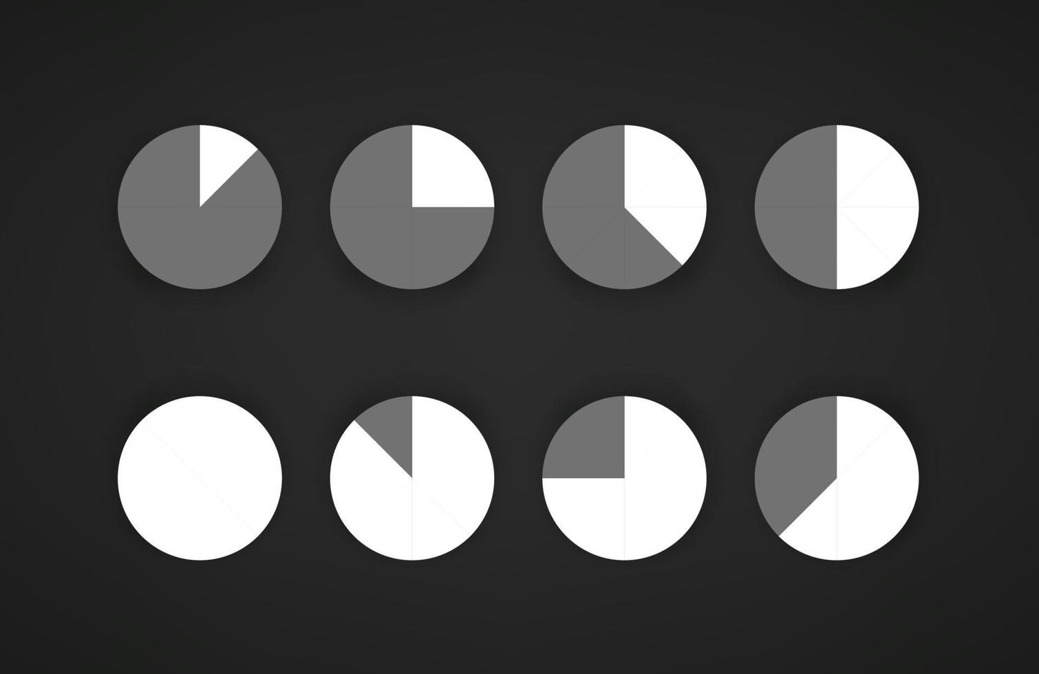 Web and mobile app preloader template isolated on dark background vector