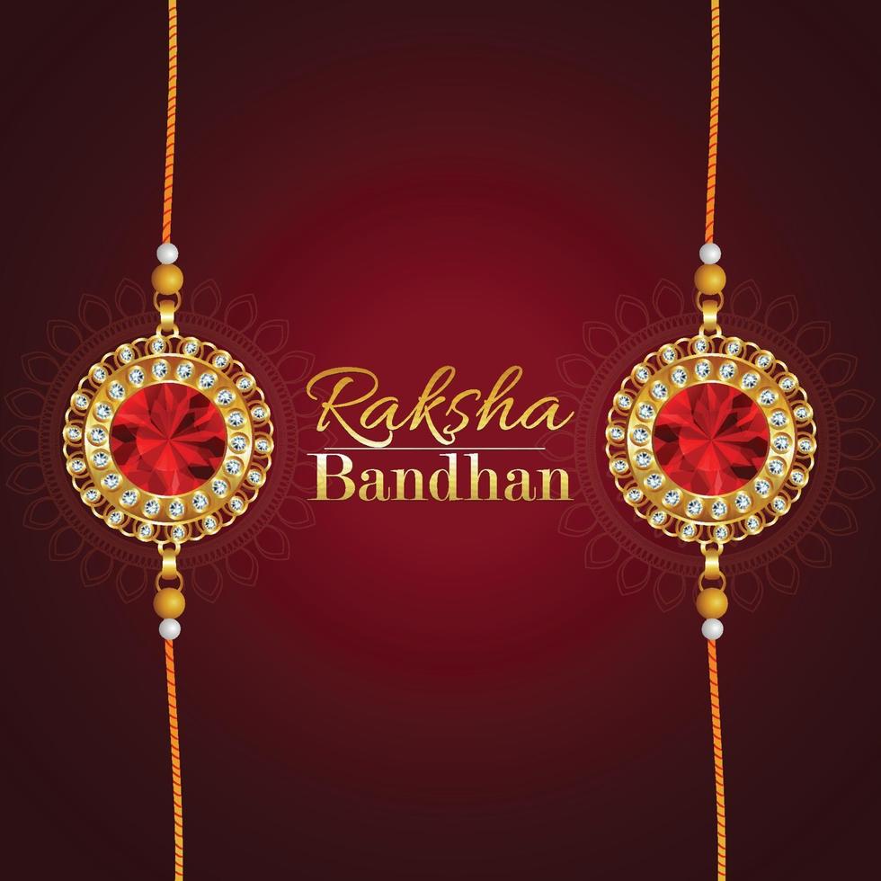 Happy raksha bandhan creative background vector